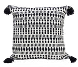 Throw Pillow for couch with Tassels-Winter