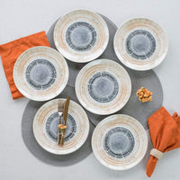 Unni 6 Piece Dinner Plate Set