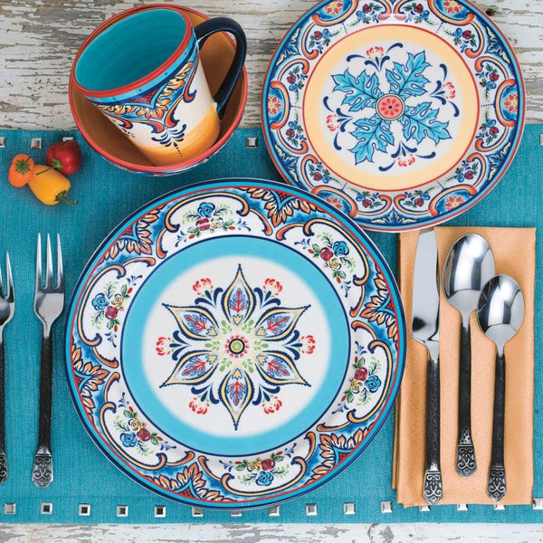 Zanzibar 16 Piece Stoneware Dinnerware Set